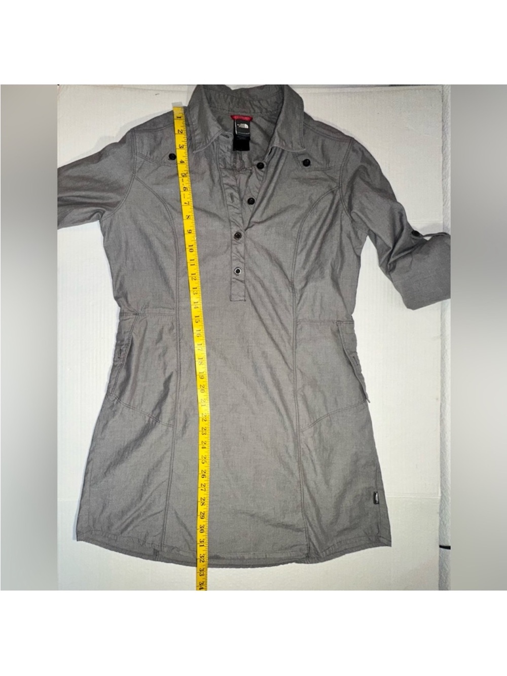 The North Face Gray Mini Shirt Dress - Picture 6 of 15
